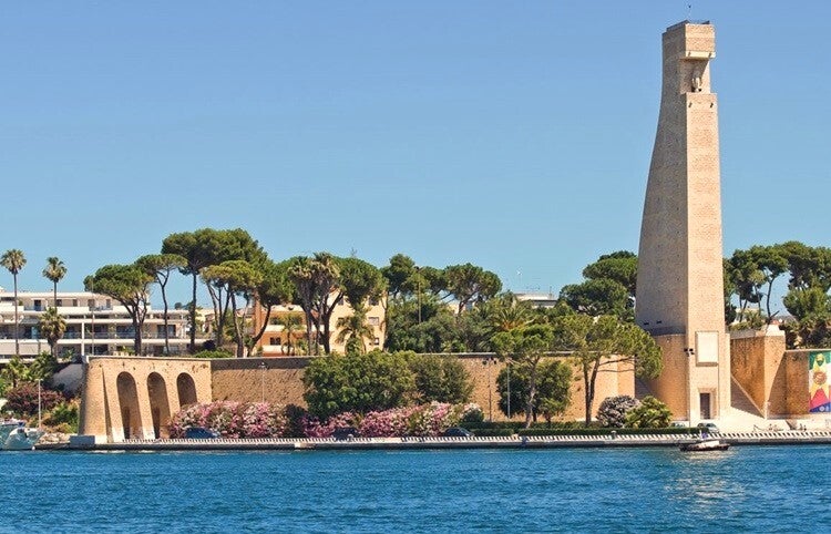Photo of famous Brindisi landmark monumento al marinaio