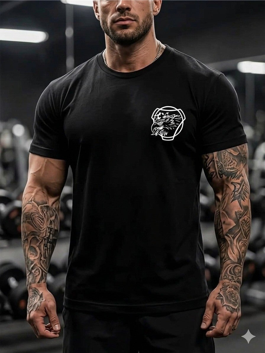 scania t-shirt groot logo adelaarhoofd zwart voorkant