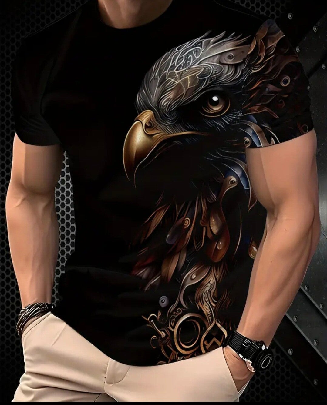 T-shirt eagle zwart UF3282943
