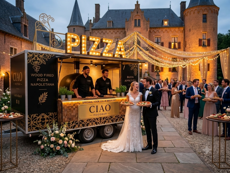 CIAO pizza trailer bruiloft