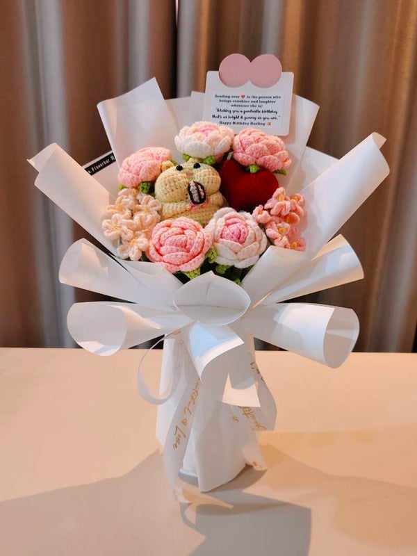 BVR0046 Hamster love rose bouquet