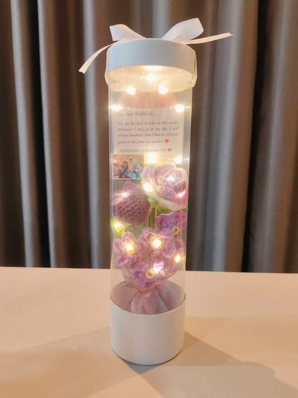CYL0029 Purple flower white capsule