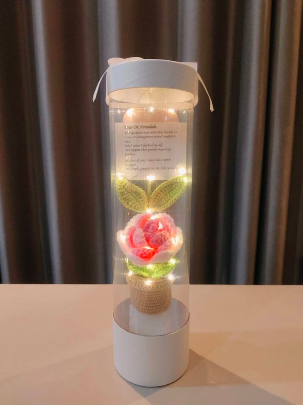 CYL0030 Rose pot in white capsule