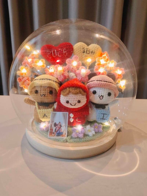 GCL0017 XL family flower glass