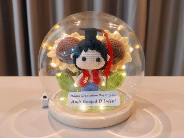 GCL0018 Luffy sunflower glass