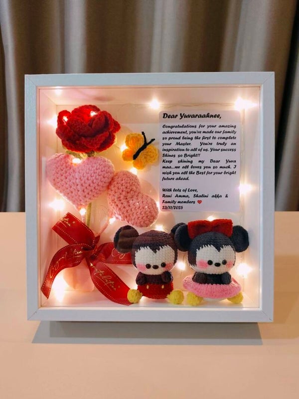 FCW0036 Mickey rose love frame