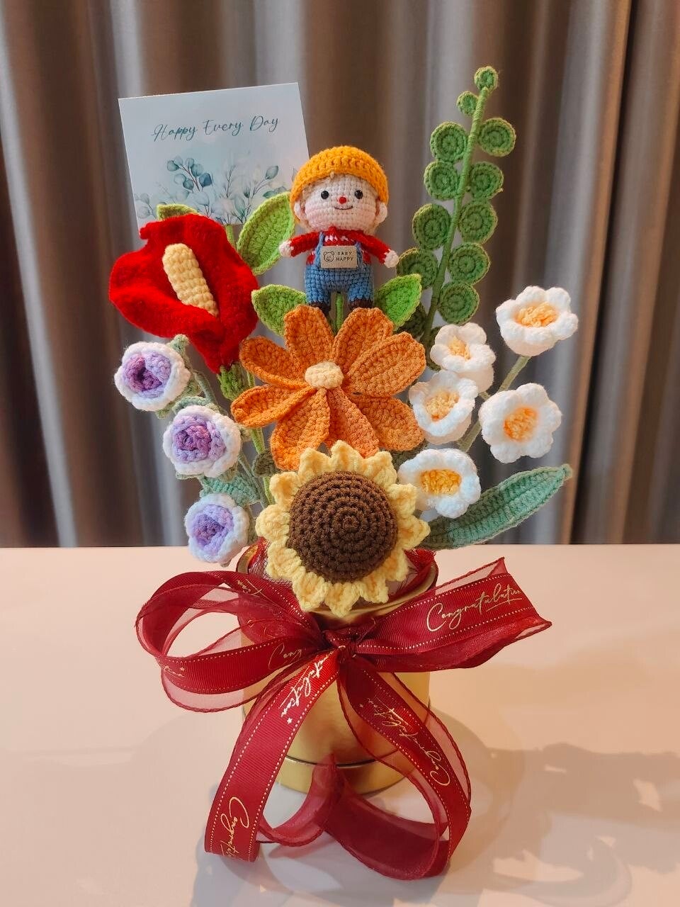 HBU0021 Boy flower bucket