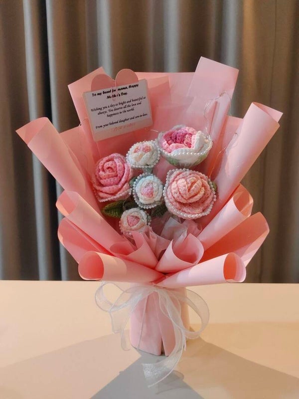 BBF0274 Rose pink bouquet