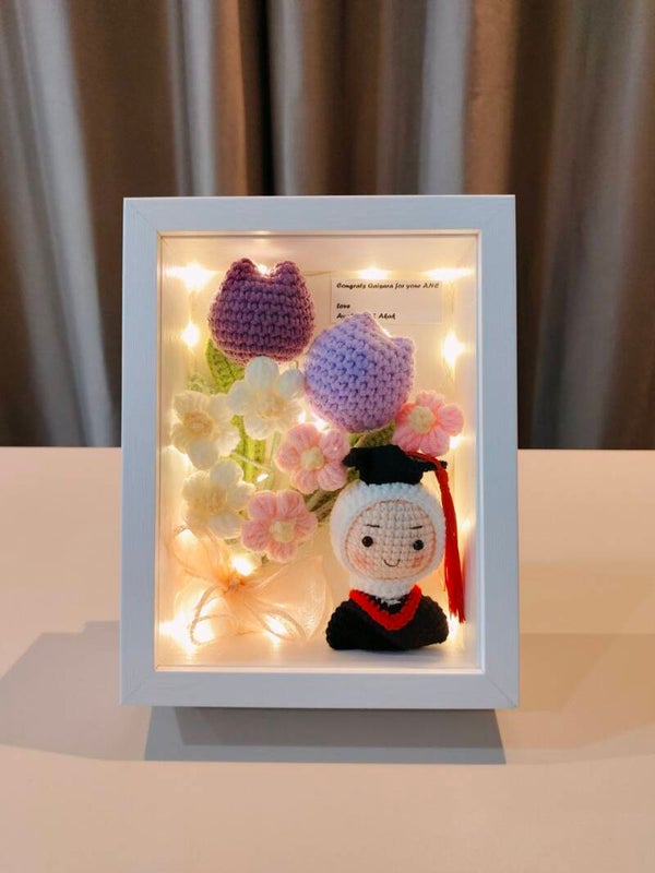 FBW0137 Purple tulip doll frame