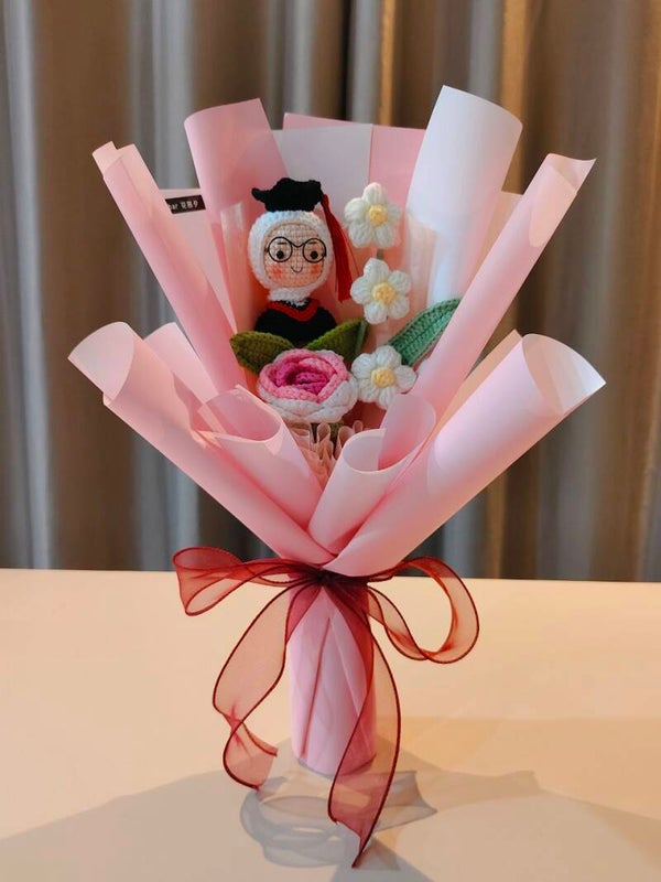BGA0197 Hijab doll graduation bouquet
