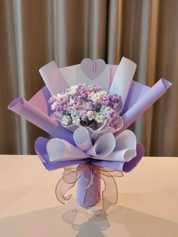BBF0220 Purple baby breath bouquet