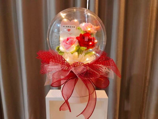 ACR0051 Rose acrylic pot