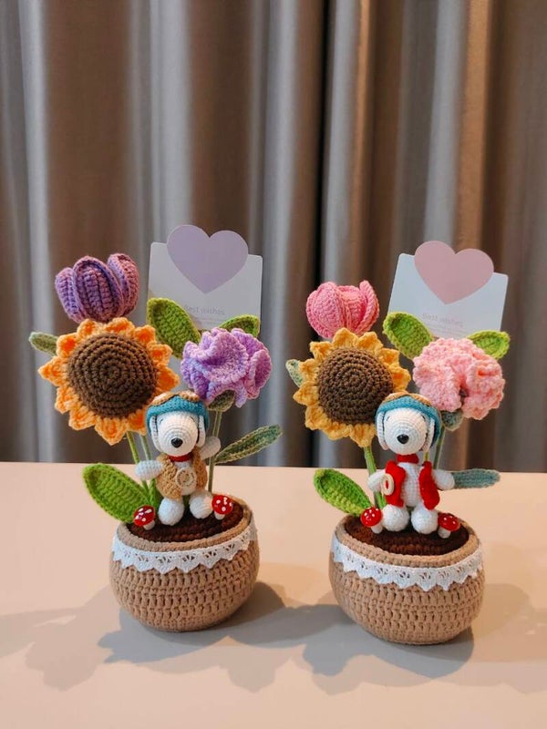 PCL0059 Snoopy flower pot