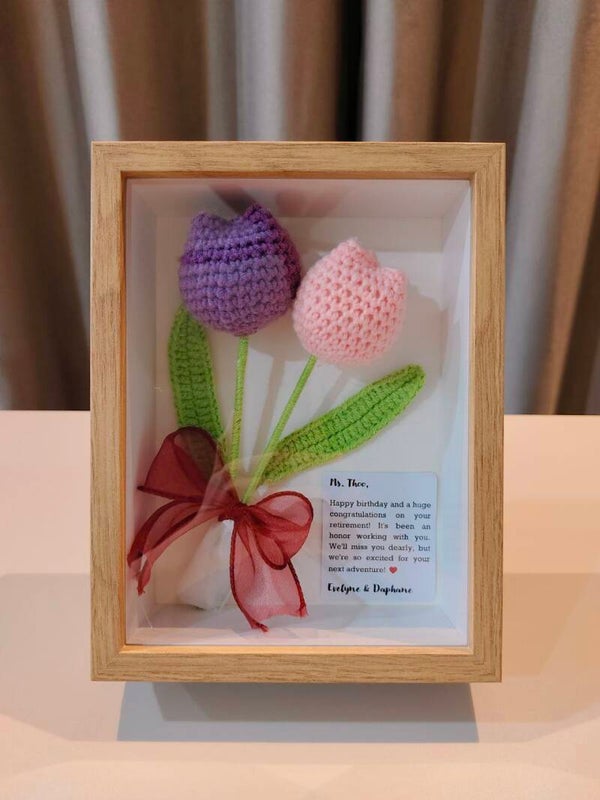 FBW0167 Purple pink tulip frame