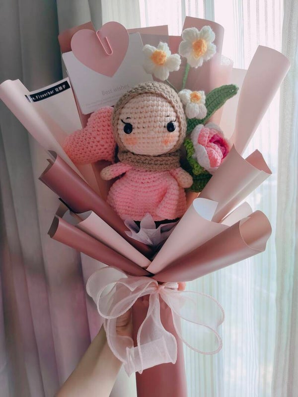 BBF0154 Hijab doll bouquet