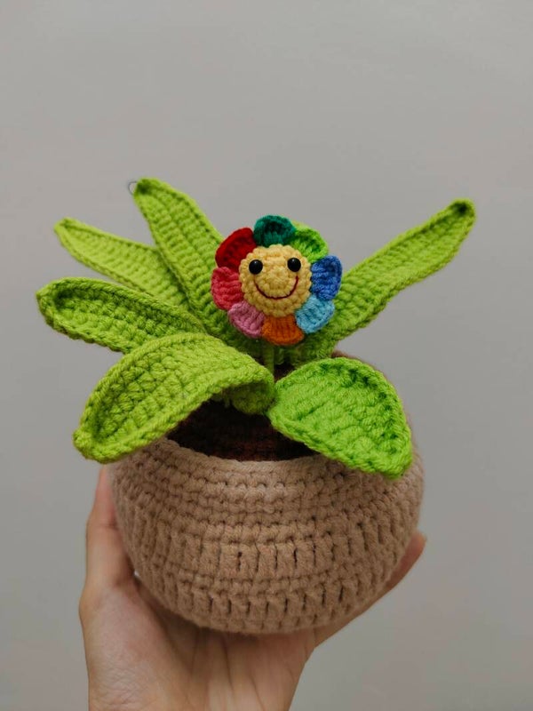 PCL0048 Rainbow leaf pot