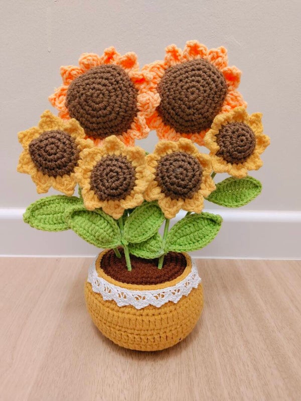 PCL0049 Sunflower pot