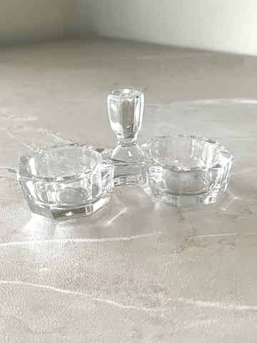 Saleron art déco en verre