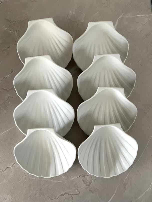 8 coupelles coquillages