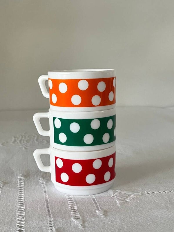 3 tasses à expresso vintage