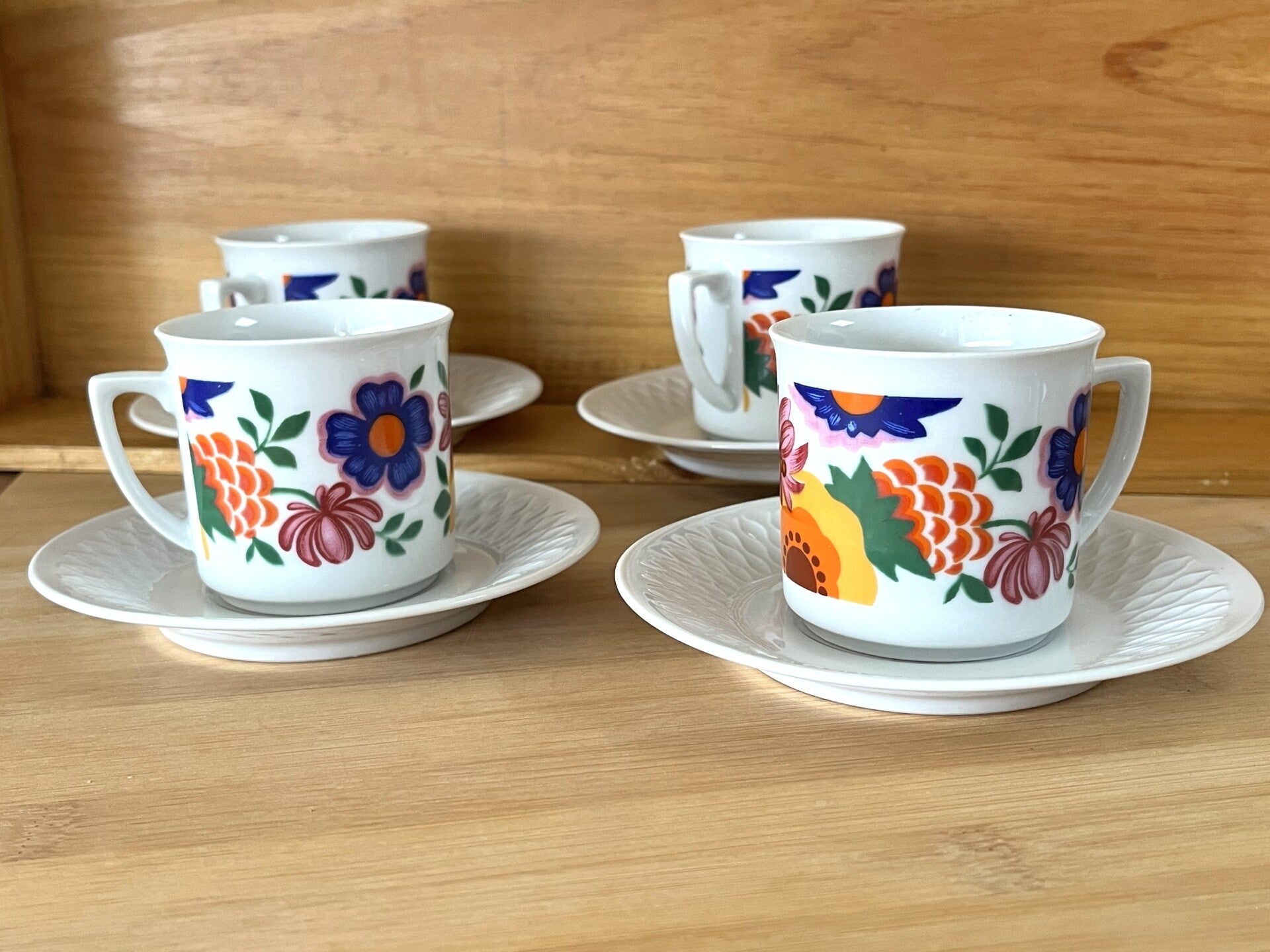 4 tasses à café Bavaria Années 70