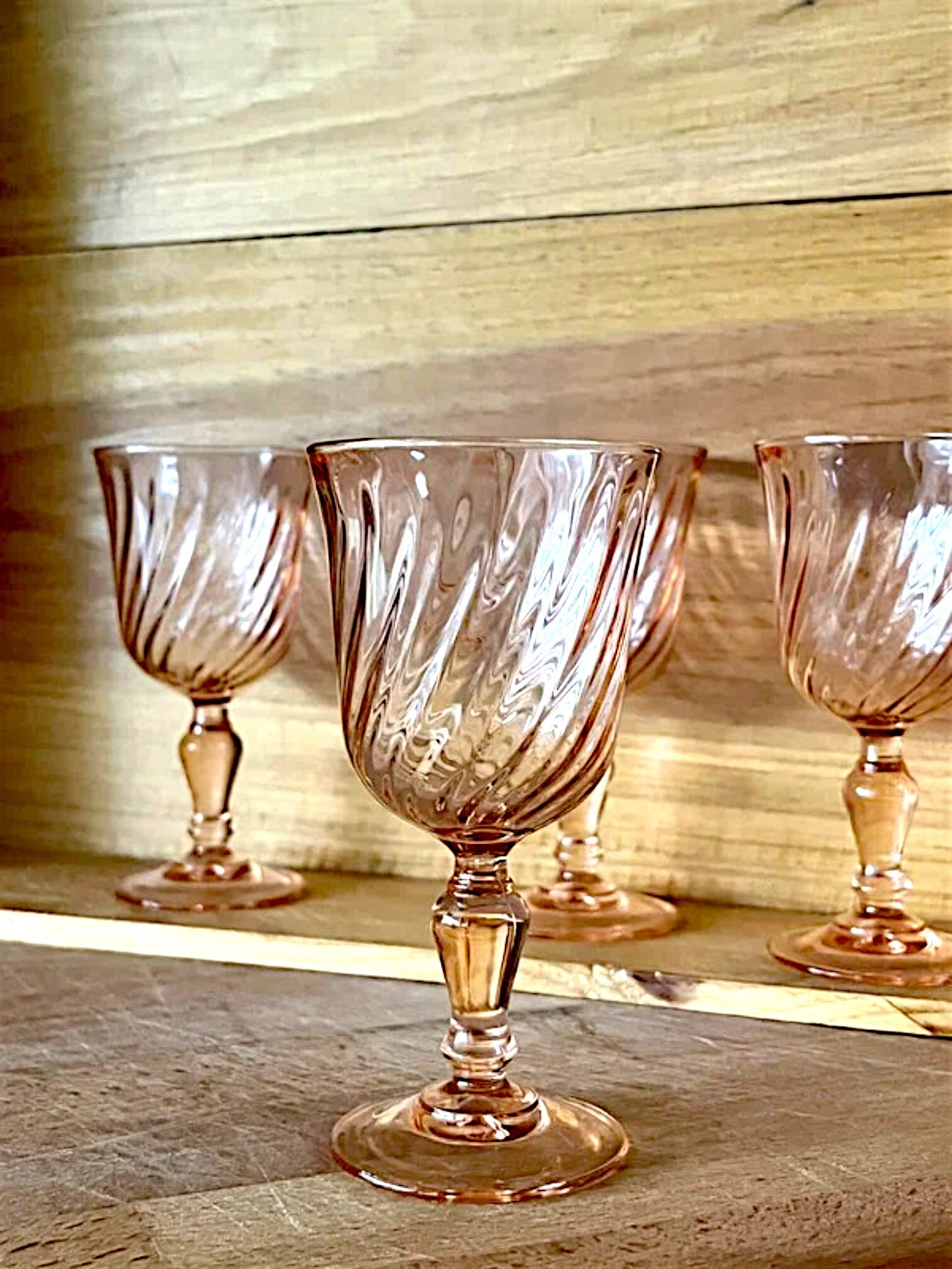 4 verres à vin blanc Rosaline