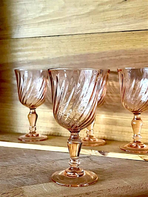 4 verres à vin blanc Rosaline