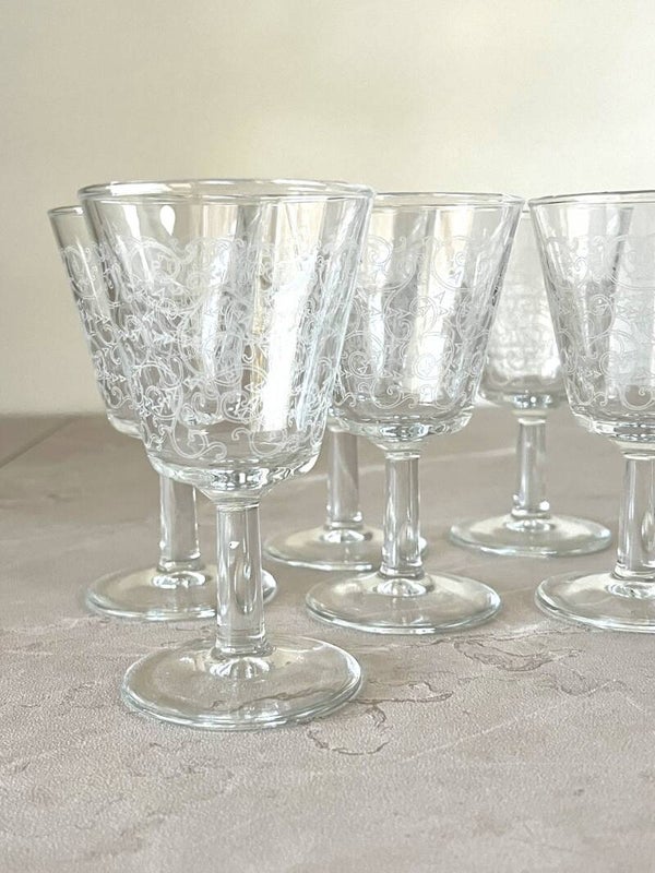 Verres à liqueur vintage