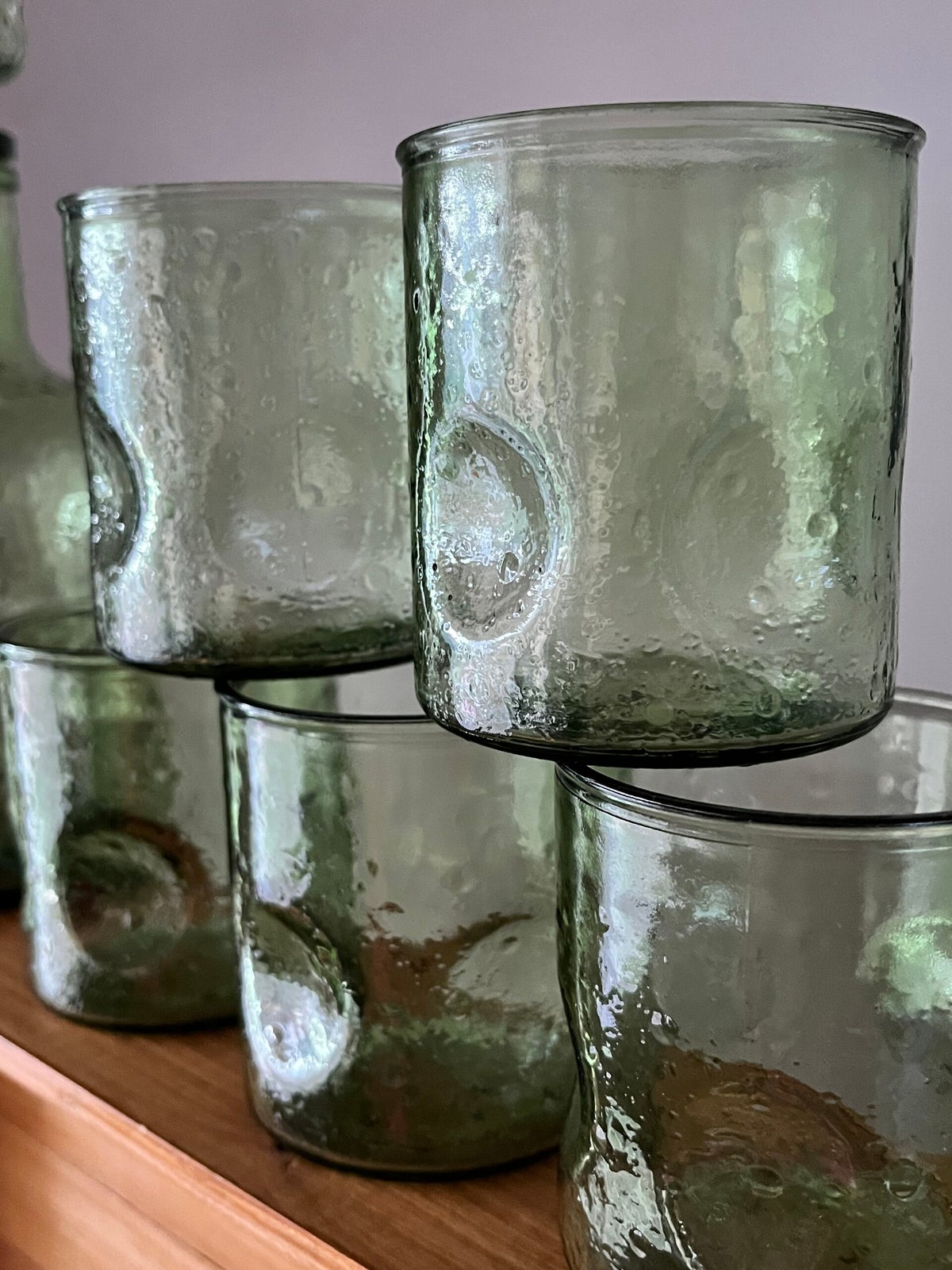 Service à Orangeade Vintage Années 70 - 9 Pièces En Verre Ambré (Marque Veruco) - Made In France