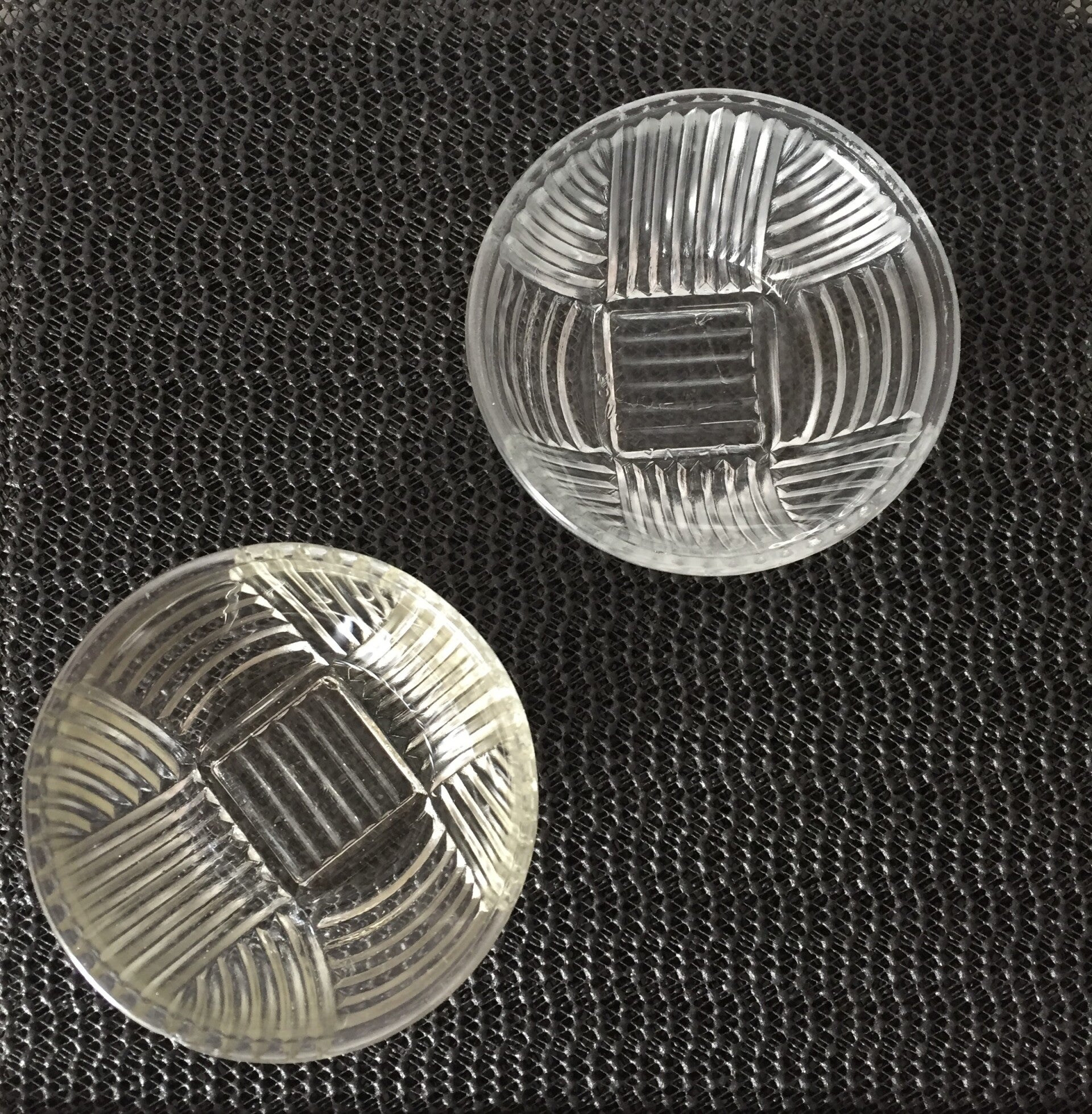 Coupelles en verre Art Déco