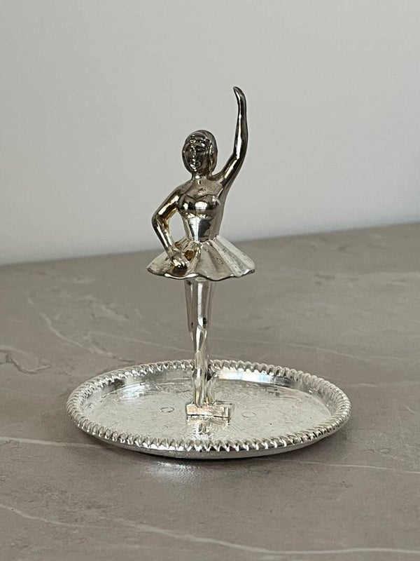 Baguier vintage en plaqué argent