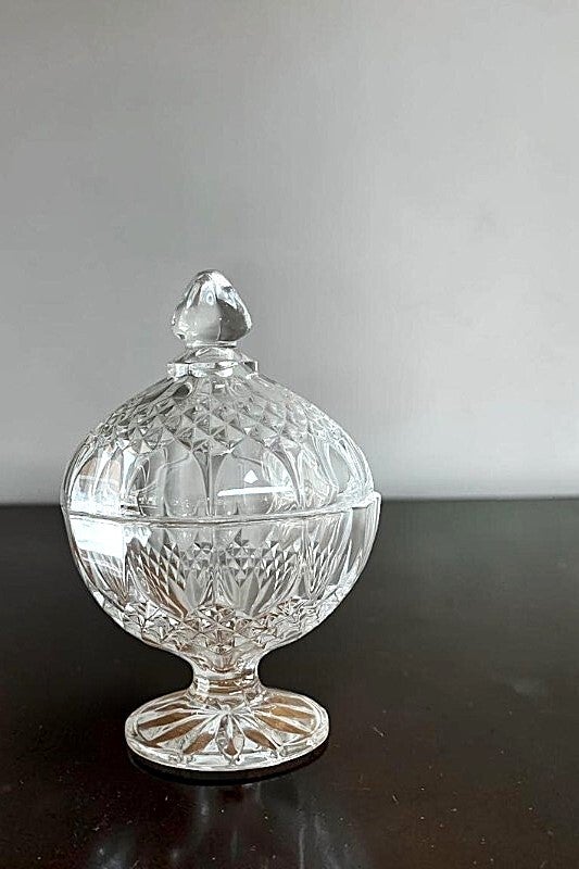 Bonbonnière en Cristal taillé