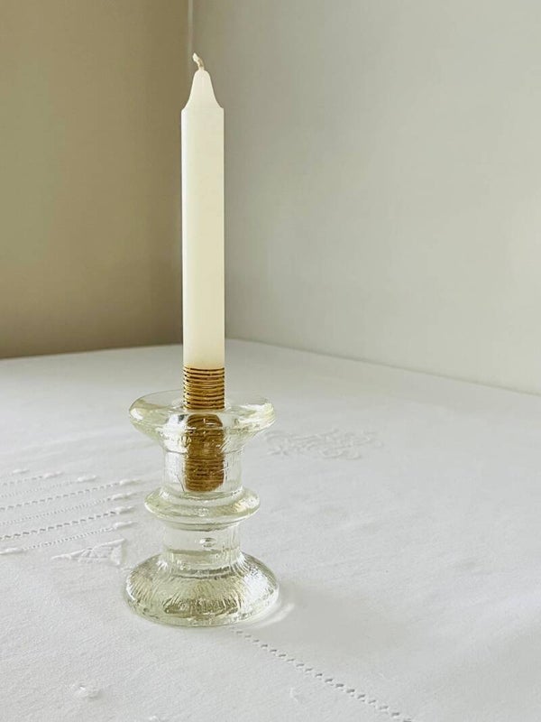 Bougeoir design en verre