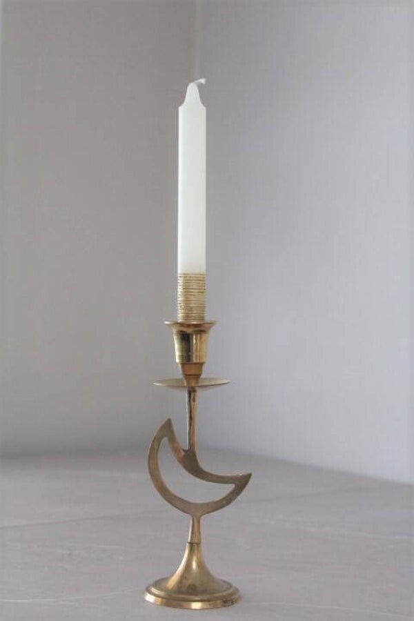 Bougeoir vintage en laiton