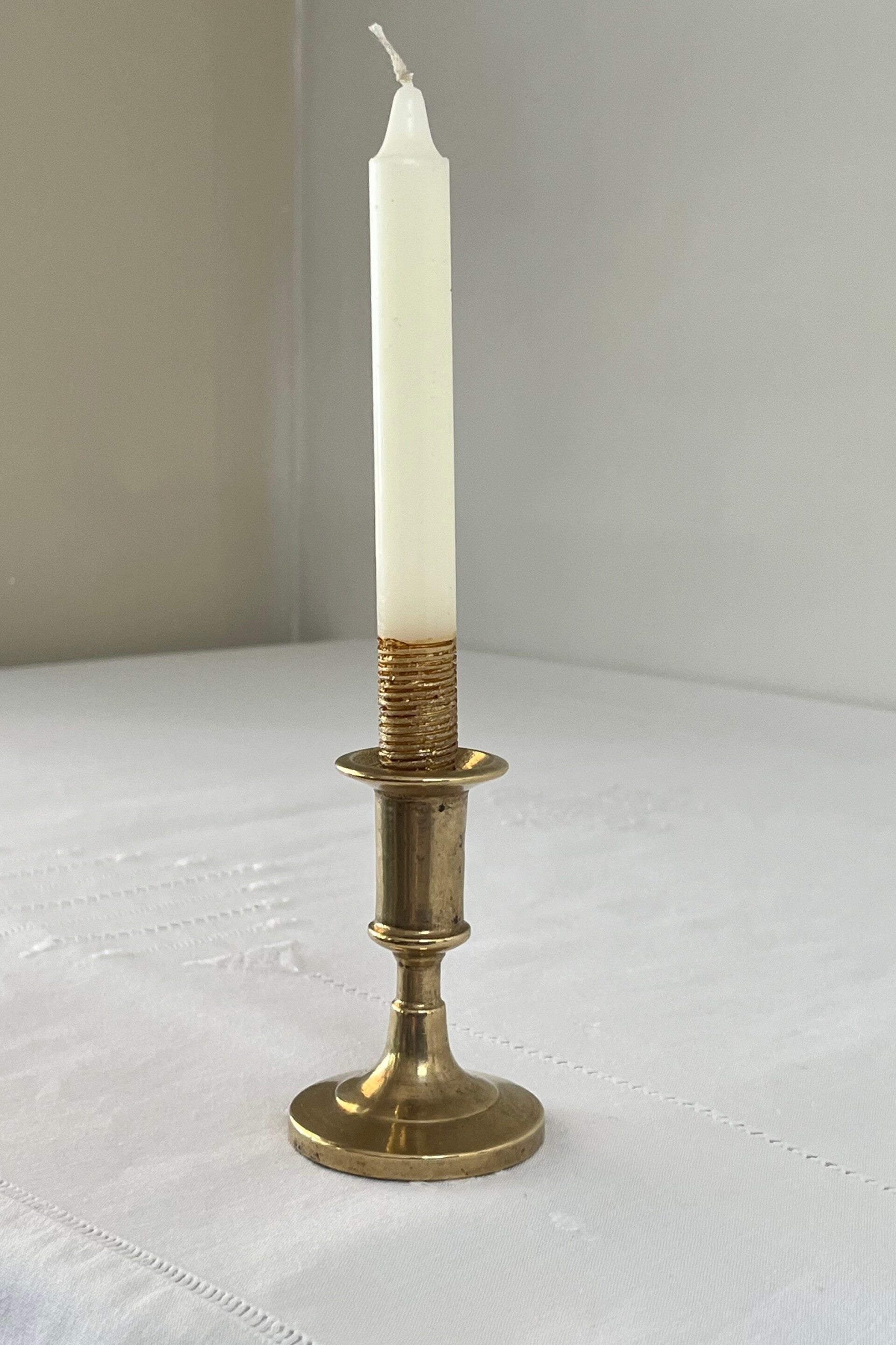 Bougeoir vintage en laiton