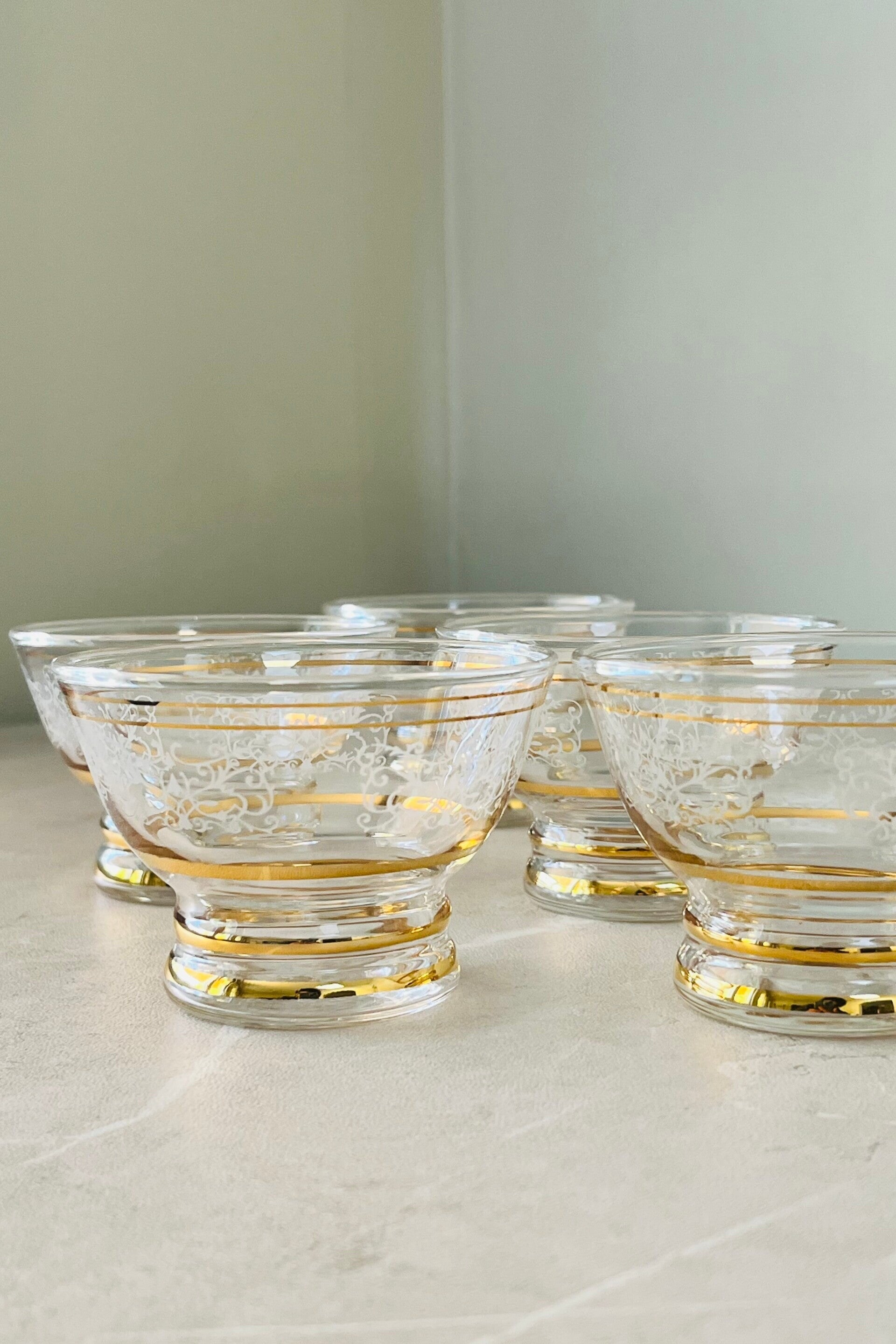 Coupe ou coupelle vintage (Lot de 5)