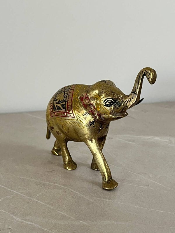 Eléphant en laiton vintage