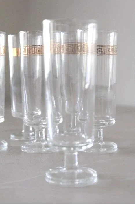 6 flûtes à champagne des années 70