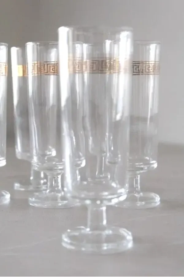 6 flûtes à champagne des années 70