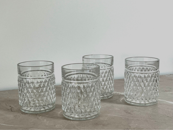 4 verres vintage