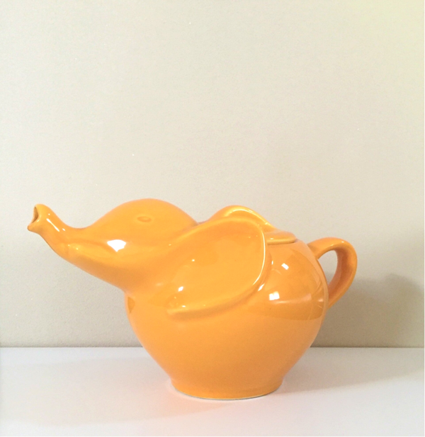 Théière Eléphant Lipton jaune