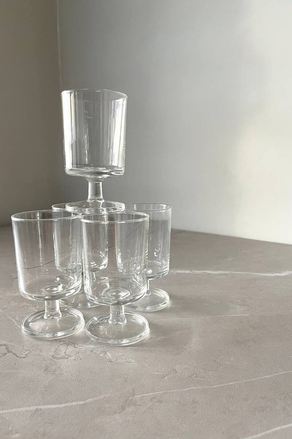 5 verres à pied des années 70