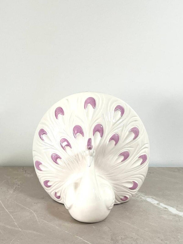 Vase pique-fleur Paon vintage