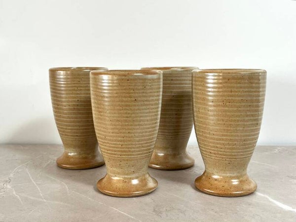 4 mazagrans ou mugs en grès Village France