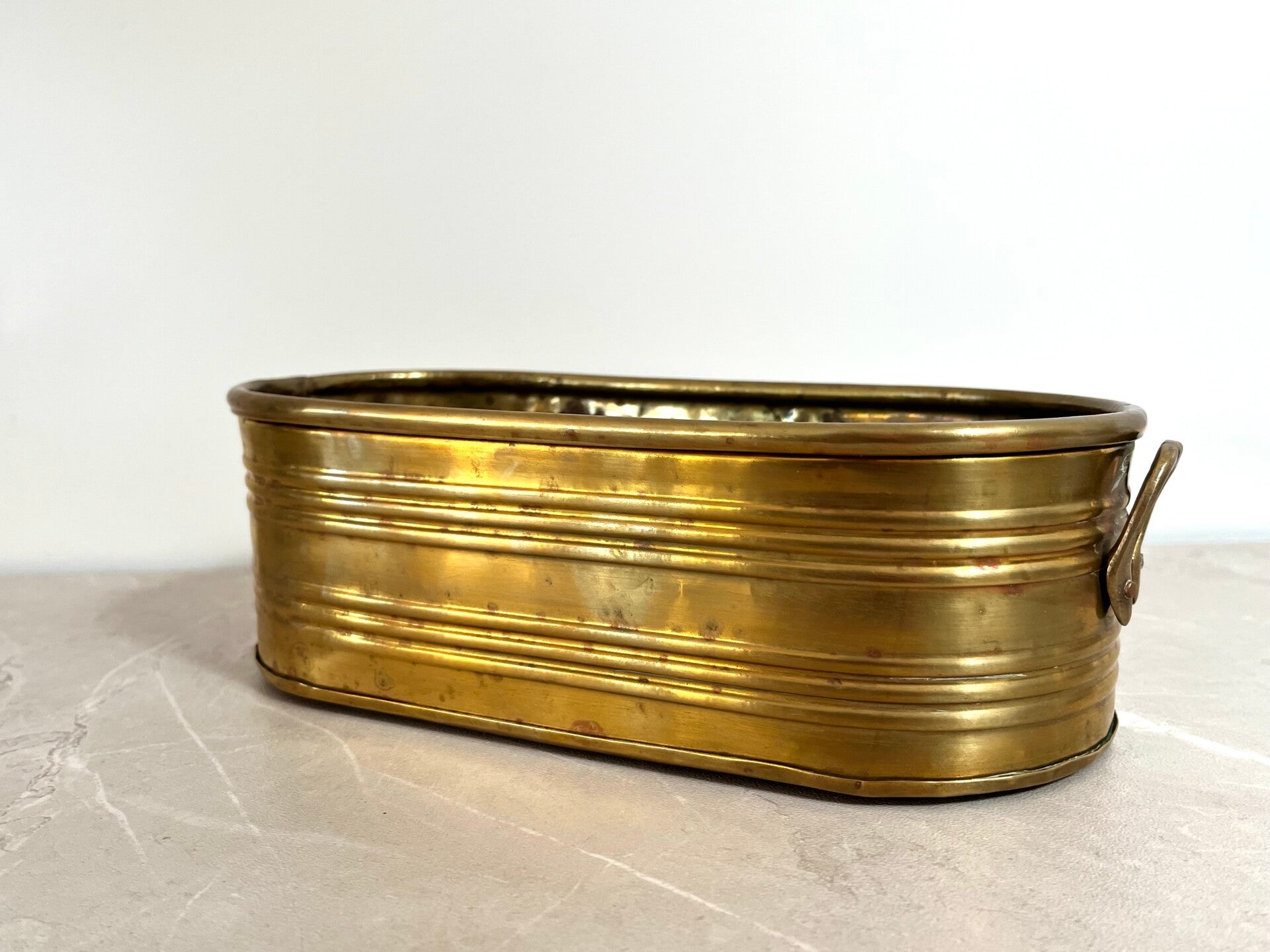 Jardinière vintage en laiton