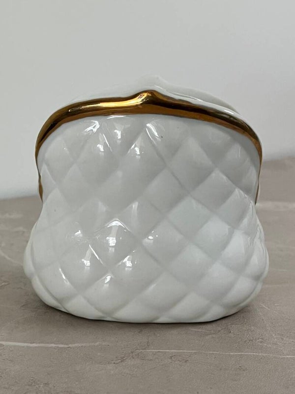 Porte-monnaie vintage en porcelaine