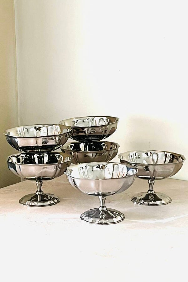 6 coupes à glace design années 70