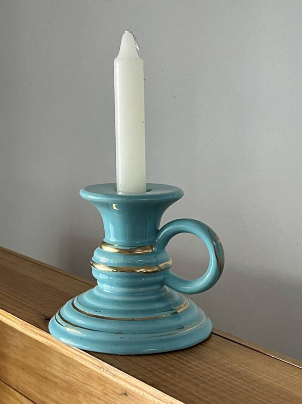 Bougeoir à main en céramique de Saint-Clément
