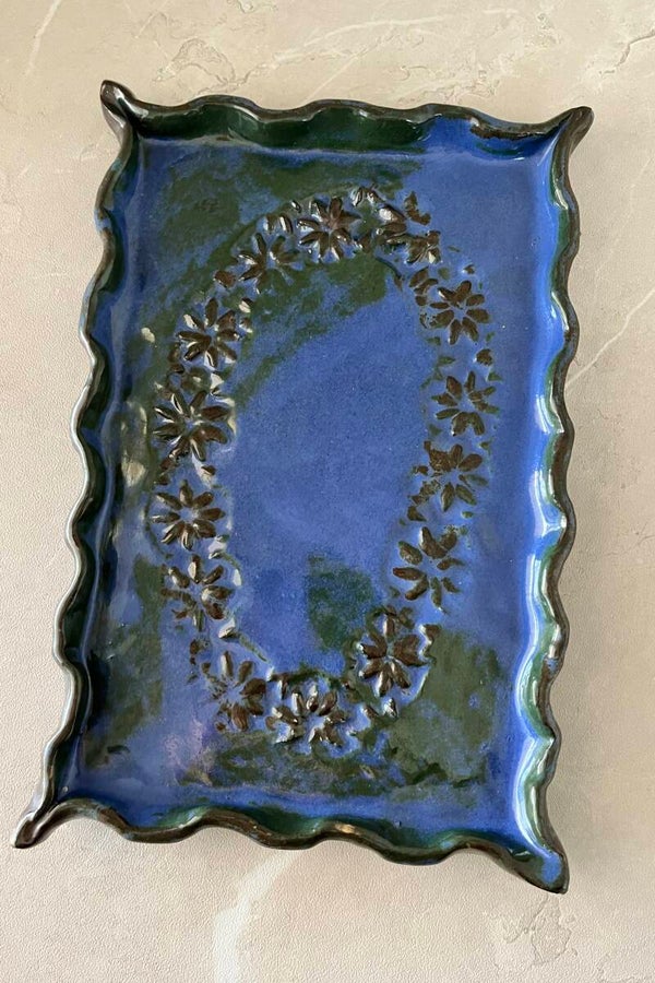 Plateau ou vide-poche artisanal en céramique