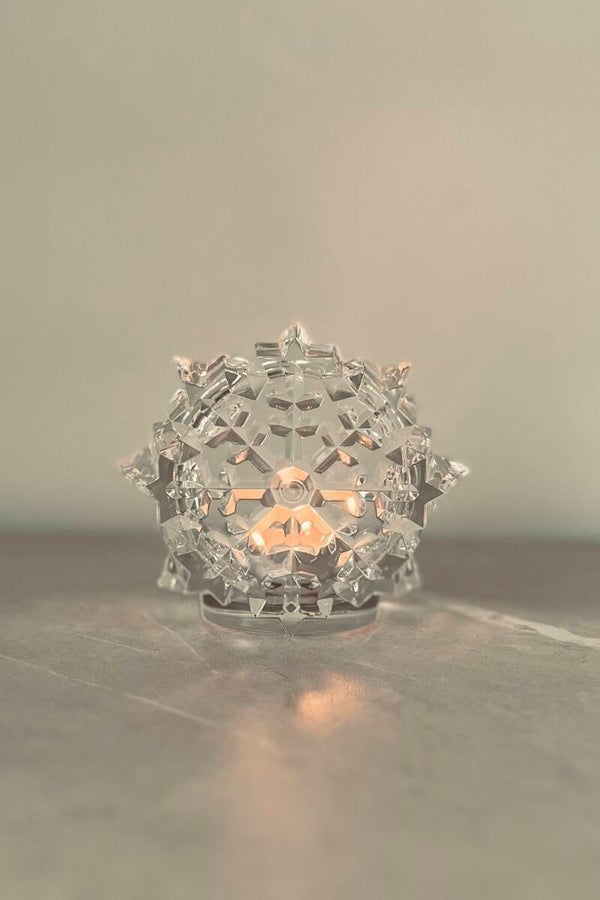 Photophore flocon en cristal